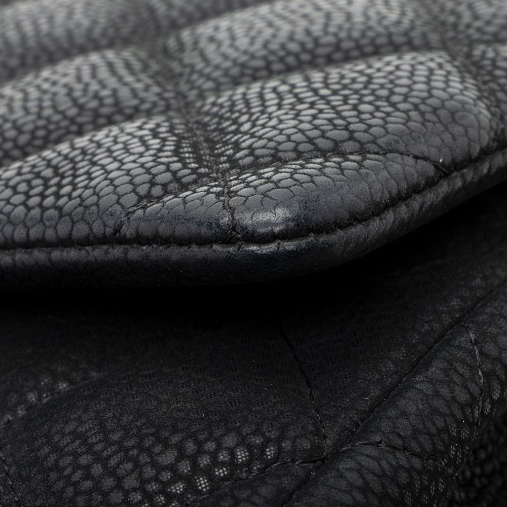 Chanel Matte Caviar Leather Chain Flap Clutch Bag - Picture 13 of 14